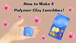 Mini Polymer Clay Lunch Box & Water Bottle 🍱✨ | Cute DIY Sandwich, Veggies & Snack Set!