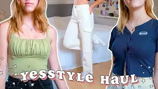 yesstyle try on haul 2021 *pants, shirts + discount code*