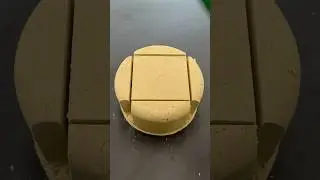 Kinetic Sand cutting  amazing ￼ cake model cutting #satisfying #relaxartonline #sandsculpture