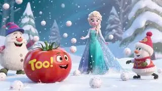 The Tomato Snowball Fight 3 🍅❄️🎯 | Elsa&rsquo;s Icy Comeback!