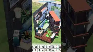 Sims 4 Tips for living room (Tv, sofa, fire place, library) 2x3 room #sims4livingroom #sims4tips
