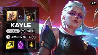 Kayle Top vs Cassiopeia - KR Grandmaster - Season 12 Patch 12.2