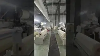 Amazing Weaving Factory #weaving #weavingloom #weavingmachine #textilefactory #airjetloom