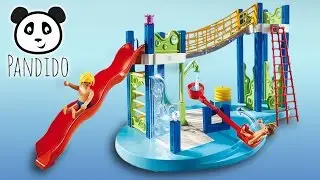 Playmobil en español  Juegos de agua en Parque acuático | Playmobil Piscina