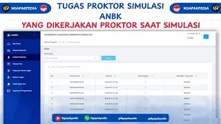 YANG DIKERJAKAN PROKTOR SAAT SIMULASI ANBK | TUGAS WAJIB PROKTOR DI HARI H