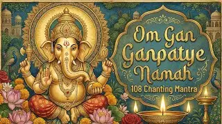 Om Gan Ganpatye Namah | 108 Times Powerful Ganesh Mantra Chanting for Peace & Prosperity