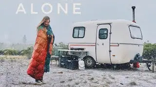 FIRST NIGHT ALONE // 13ft Scamp Trailer