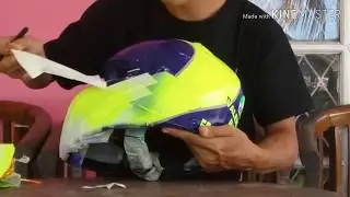 Unmasking repaint helm full face KYT XR Rocket ala AGV Soleluna 2018