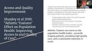 Episode 58: SPECIAL EPISODE. Health Economics & How to Prove Your Value as an Athletic Trainer