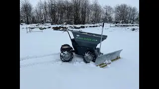 #minidumper ganz neu, der  #batterypowered  #PowerBarrow4WD von #MuckTruck  mit #attachments