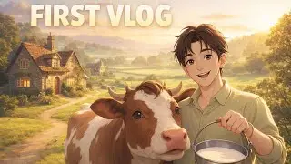 A Peaceful Day in the Countryside | First Vlog | Cozy Village Life Animation