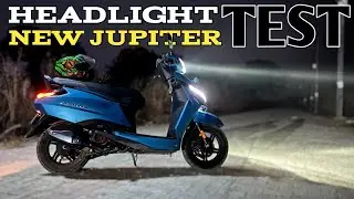 New TVS Jupiter 110 Headlight Test | कैसी है इसकी Lights? | PoweronTorque