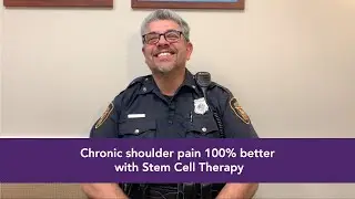 Edward P. Chronic shoulder pain 100% better after Stem Cell Therapy.
