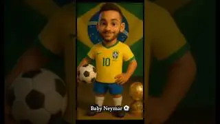 Baby Neymar 👶⚽🌟 | Pixar-Style Adorable Football Animation Short ✨