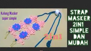 Cara Membuat Kalung Masker Dari Tali Kur Terbaru// Tutorial Mask Strap Simple
