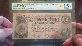 1864 $500 CSA Confederate note