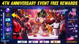 Free Fire 4th Anniversary Event | How To Claim 4th Anniversary Free Rewards | FF Anniversary 2021 |