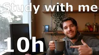 [LIVE🔴] STUDY WITH ME (10h) Cozy Sunday Stream ☕📚