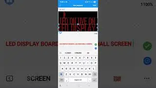 LEDART APP MANUAL SETTINGS FOR SINGLE COLOR DISPLAY BOARD'S