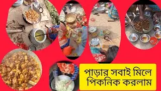 পাড়ার সবাই মিলে জমিয়ে পিকনিক। Picnic With neighbours 