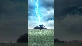 Lightning VFX edit ⚡️ #vfx #outdoors #lightning