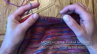 Morehouse Farm Merino: A little extra stretch in a bind-off