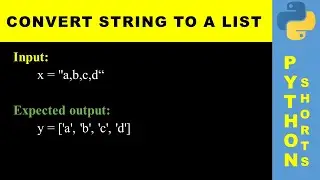 Convert string to a list | Python shorts