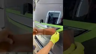 Wrap Rear Chrome Trim with Copper Vinyl Mercedes V-Class