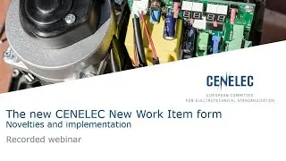 The new CENELEC  New Work Item Proposal Form