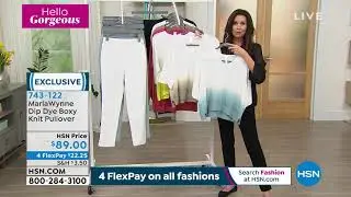 MarlaWynne Dip Dye Boxy Knit Pullover