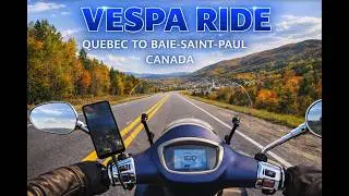 The Most Beautiful Fall Road Trip in Canada 🇨🇦🍁 | Qu&eacute;bec to Baie-Saint-Paul on a Vespa GTS