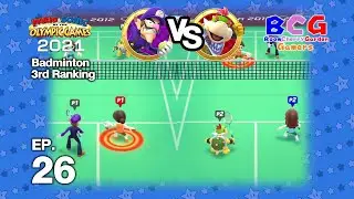 Mario Olympic Games 2021 - Badminton EP 26 - 3rd Rank Group A - Waluigi VS Bowser Jr.