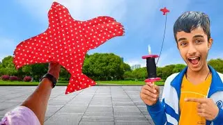 World's Smallest Eagle Type Kite Flying Sky paper kite how to make kite patang 😱