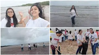Aksa beach cleaning day with MCA group|| sathme kiya dher sara masti