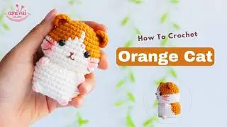 #475 | Amigurumi Cat 1 | Crochet No Sew | Amigurumi Beginner Tutorial | AmivuiStudio