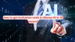 manus ai invitation code in 30 second!! Do this