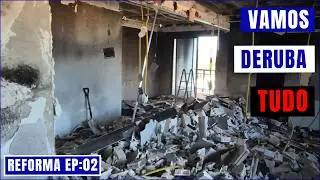Demolition of the apartment, victim of a fire | Ep:02 Renovation.