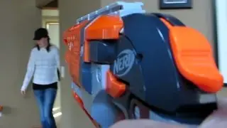 Wife Shoots Husband In The Face! Nerf Battle (Day #313)