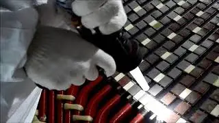 Stator cleaning with CRYONOMIC dry ice blasting technology
