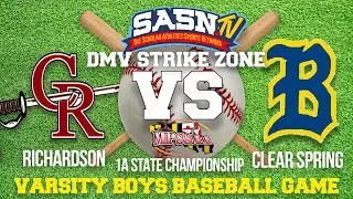 DMV Strike Zone Clear Spring vs Colonel Richardson State Championship Game Highlights