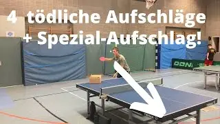 Meine 5 gef&auml;hrlichsten Aufschl&auml;ge!!! Mit Slow-Motion und hilfreichen Tipps f&uuml;r mehr Rotation! 🏓