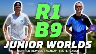 2025 PDGA Junior Disc Golf World Championships | R1B9 | Nieminen, Kaylor, Aranami, Buterbaugh | MJ18