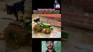 #jaiveeru RC tractor John Deere stunt #rc #tractor #johndeere #stunt #shorts