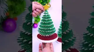 Christmas Tree DIY🎄Glitter Foam Sheets Holiday Decoration🎅Christmas Craft Ideas #christmas #diy