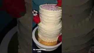 My engagement and my fiance birthday cake #dailyvlog #shorts #cakesforcake #cake