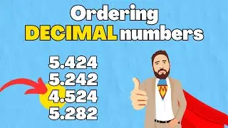 Ordering Numbers With Up To 3 Decimal Places