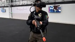 Mexico City police fight crime in virtual reality in futuristic new training centre