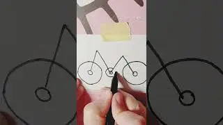 Easy bike drawing#make coloring book #12