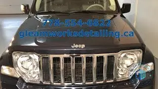 Ceramic Coating Vacnouver shop installs coating on Jeep