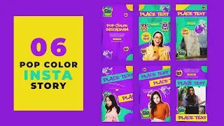 Pop Color Urban Fashion Instagram Story After Effects Templates | Adobe Creative Cloud Templates
